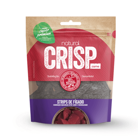 Natural Crisp para Cães Sabor Strips de Fígado 100gr