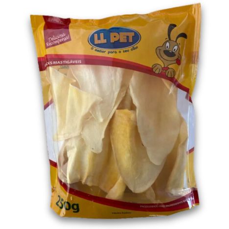 Petisco Natural Orelha Bovina Desidratada para Cães LL PET 250g