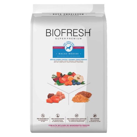 Ração Biofresh Light para Cães Adultos de Raças Médias 10,1 kg Ração Biofresh Light para Cães Adultos de Raças Médias 10,1 kg