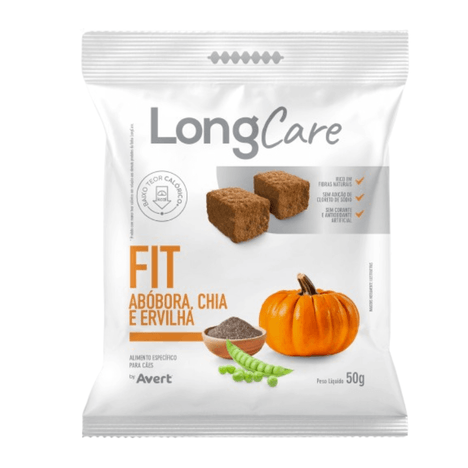 Petisco LongCare Fit para Cães Adultos Sabor Abóbora, Chia e Ervilha 50g Petisco LongCare Fit para Cães Adultos Sabor Abóbora, Chia e Ervilha 50g