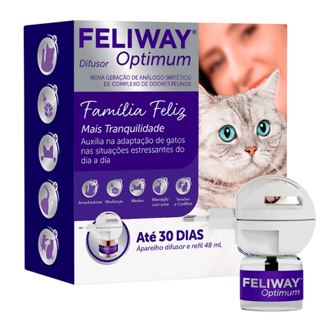 Feliway Optimum Difusor Elétrico com Refil 48ml Feliway Optimum Difusor Elétrico com Refil 48ml