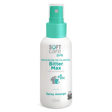Educador Soft Care Bitter Max Spray Amargo para Cães e Gatos Filhotes 120ml
