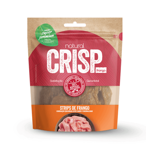 Natural Crisp para Cães Sabor Strips de Frango 100gr