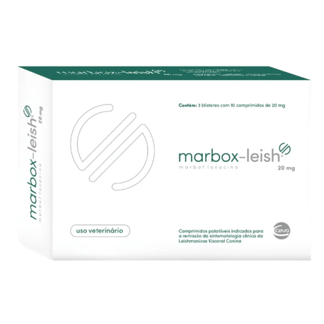 Antimicrobiano Marbox-Leish para Cães com 30 Comprimidos de 20 mg Antimicrobiano Marbox-Leish para Cães com 30 Comprimidos de 20 mg