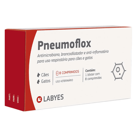 Pneumoflox com 8 Comprimidos