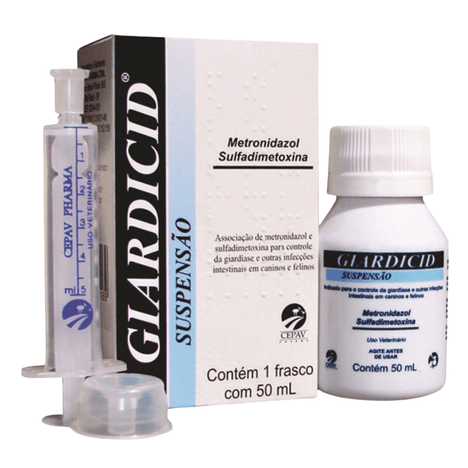 Giardicid Suspensão Frasco com 50ml Giardicid Suspensão Frasco com 50ml