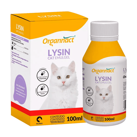 Suplemento Lysin Cat Emulgel com 100ml