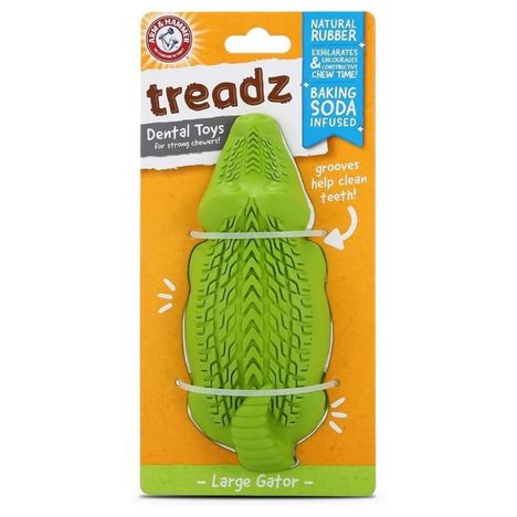 Brinquedo Gator Treadz Dental para Cães - Limpeza com Bicarbonato - Arm & Hammer Brinquedo Gator Treadz Dental para Cães - Limpeza com Bicarbonato - Arm & Hammer