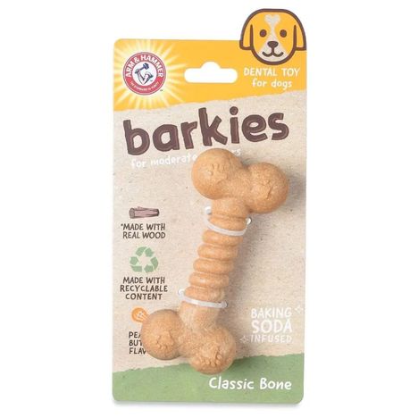 Brinquedo Barkies Classic Bone - Sabor Pasta de Amendoim  Arm & Hammer