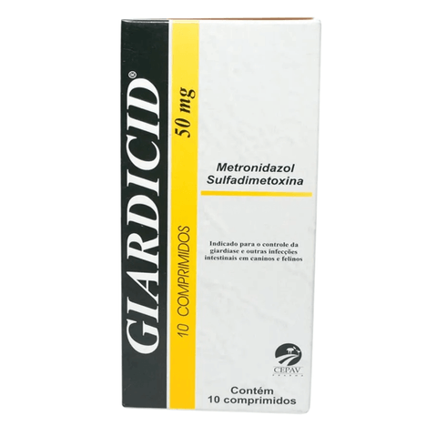 Giardicid 50mg com 10 Comprimidos Giardicid 50mg com 10 Comprimidos