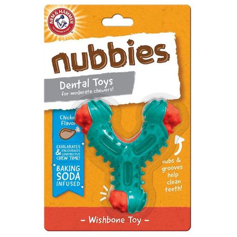 Brinquedo Nubbies Wishbone - Aroma de Maçã Verde  Arm & Hammer