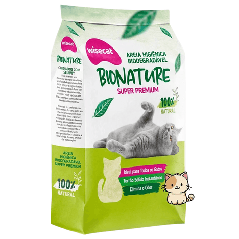 Areia Higiênica Biodegradável Bionature 2 kg Areia Higiênica Biodegradável Bionature 2 kg