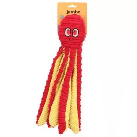 Brinquedo em Pelúcia  Polvo Ball Vermelho
