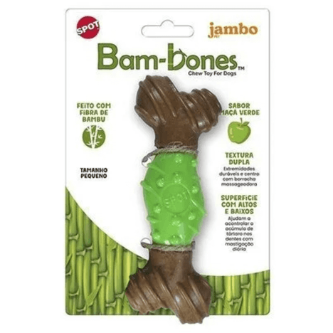 Mordedor Bambone Osso P Maçã Verde Mordedor Bambone Osso P Maçã Verde