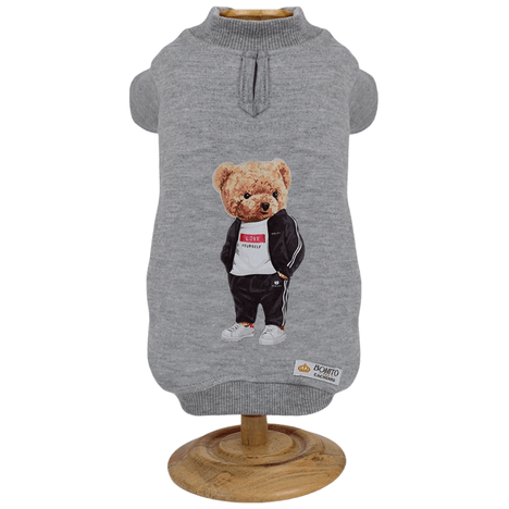 Blusa Moletom Urso Mescla P Blusa Moletom Urso Mescla P