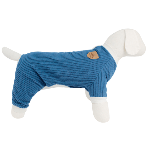 Macacão Canelado Azul GG Macacão Canelado Azul GG