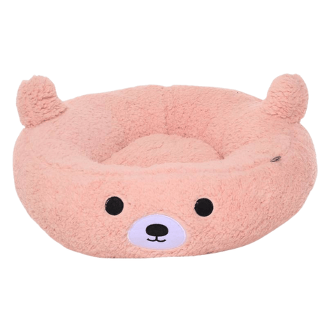 Cama Redonda Bear cor Rosa