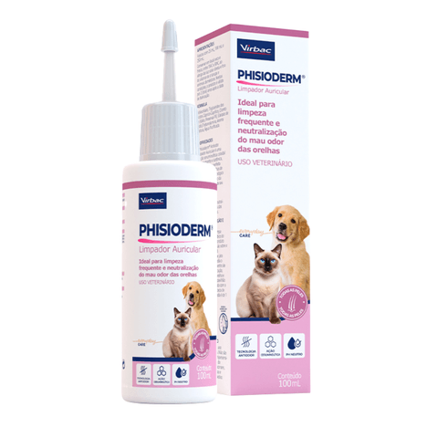 Phisio Anti-Odor Limpador Auricular Virbac 100ml