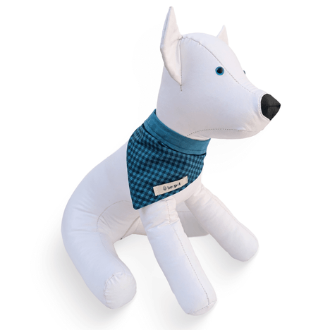 Bandana em Tricoline Vichy Índigo P Bandana em Tricoline Vichy Índigo P