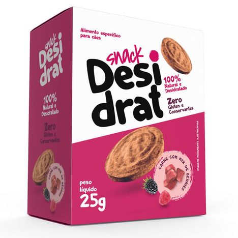 Snack Desidrat para Cães Sabor Carne com Mix de Berries 25g Snack Desidrat para Cães Sabor Carne com Mix de Berries 25g