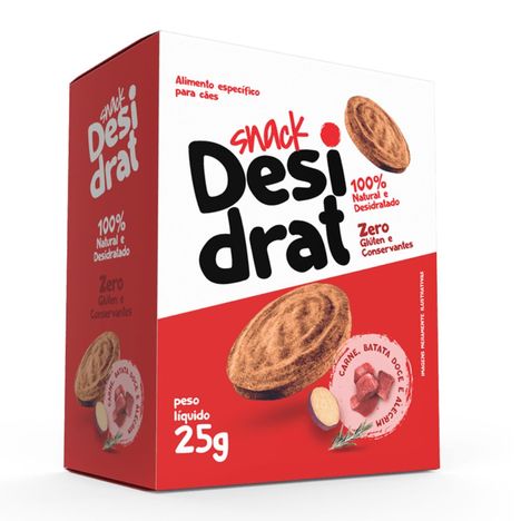 Snack Desidrat para Cães Sabor Carne, Batata Doce e Alecrim 25g Snack Desidrat para Cães Sabor Carne, Batata Doce e Alecrim 25g