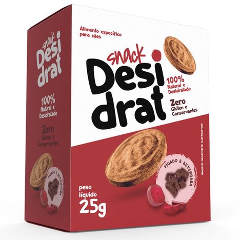 Snack Desidrat para Cães Sabor Fígado e Beterraba 25g