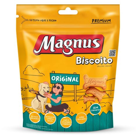Biscoito Magnos Original para Cães Adultos 1Kg Biscoito Magnos Original para Cães Adultos 1Kg