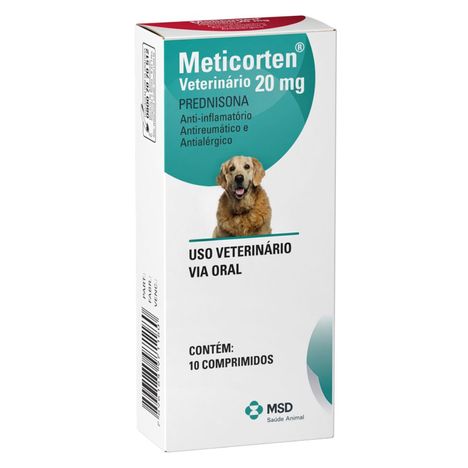 Meticorten MSD 20mg 10 Comprimidos