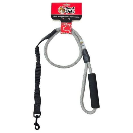 Guia Adestramento Bungee com Amortecedor Cinza Guia Adestramento Bungee com Amortecedor Cinza