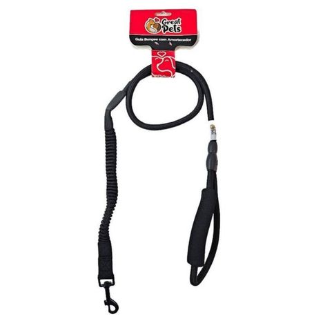 Guia Adestramento Bungee com Amortecedor Preto Guia Adestramento Bungee com Amortecedor Preto