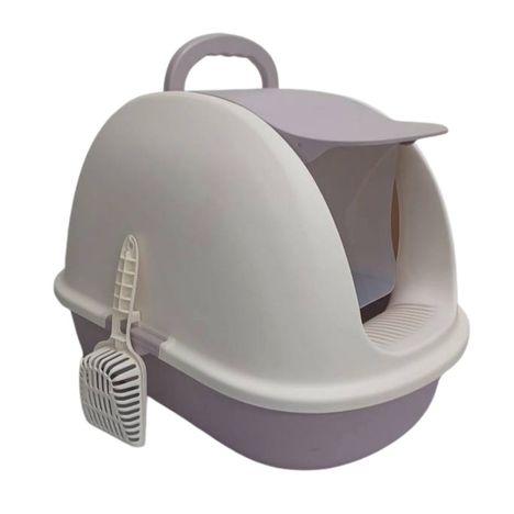 Sanitário Boné Great Pets para Gatos – Branco com Lilás Sanitário Boné Great Pets para Gatos – Branco com Lilás