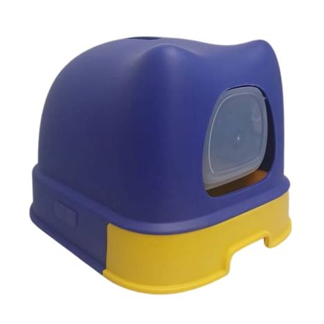 Sanitário Gatinho Great Pets para Gatos – Azul e Amarelo Sanitário Gatinho Great Pets para Gatos – Azul e Amarelo
