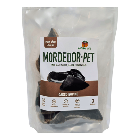 Petisco Natural Casco Bovino com 3 unidades Petisco Natural Casco Bovino com 3 unidades