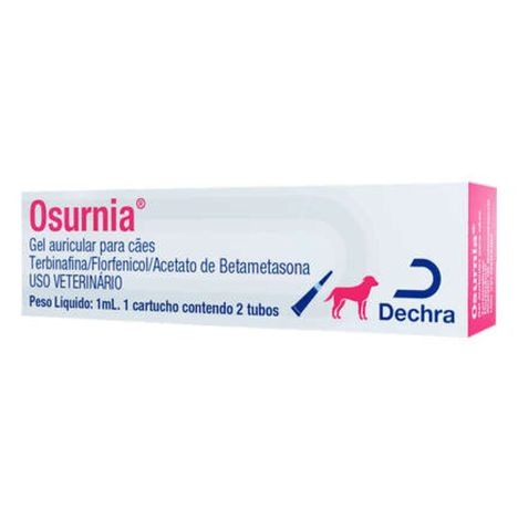 Gel Auricular Dechra Osurnia para Cães 1ml