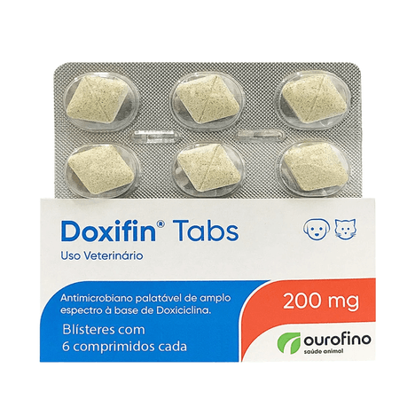 Doxifin Tabs 200mg em Blister com 6 Comprimidos Doxifin Tabs 200mg em Blister com 6 Comprimidos