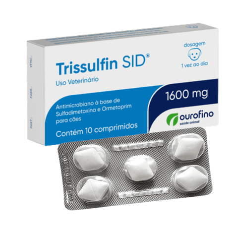 Trissulfin Sid 1600mg em Blister com 8 Comprimidos