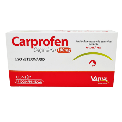 Carprofen 100mg com 14 Comprimidos
