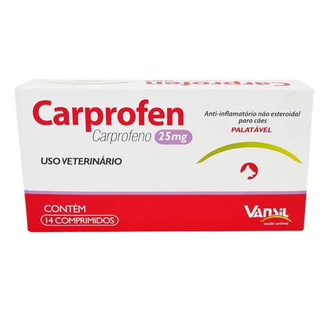 Carprofen 25mg com 14 Comprimidos