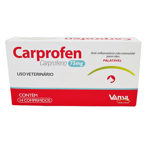 Carprofen 75mg com 14 Comprimidos
