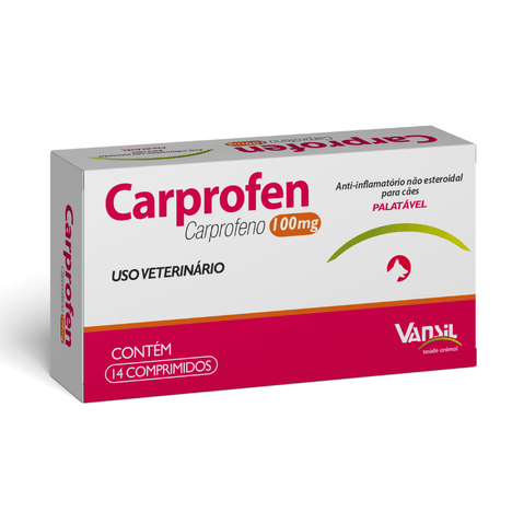 Carprofen 100mg com 14 Comprimidos Carprofen 100mg com 14 Comprimidos