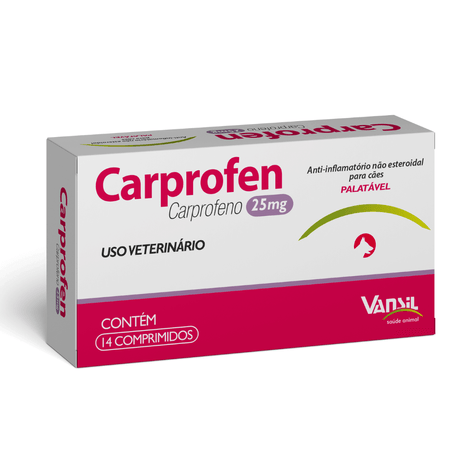 Carprofen 25mg com 14 Comprimidos Carprofen 25mg com 14 Comprimidos