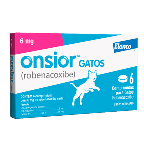 Onsior Gatos 6mg com 6 Comprimidos Onsior Gatos 6mg com 6 Comprimidos