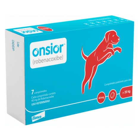 Anti-inflamatório Onsior para Cães com 7 Comprimidos de 40 mg Anti-inflamatório Onsior para Cães com 7 Comprimidos de 40 mg