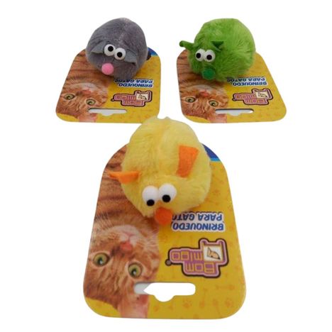 Brinquedo de Pelúcia Molemoti para Gatos - Bom Amigo