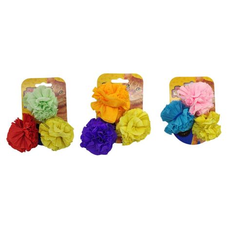 Bolinhas de Papel Shiffon para Gatos - Bom Amigo
