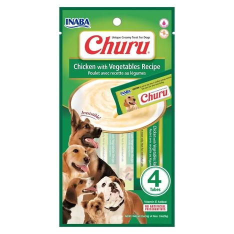 Purê Churu Frango com Vegetais para Cães 56g