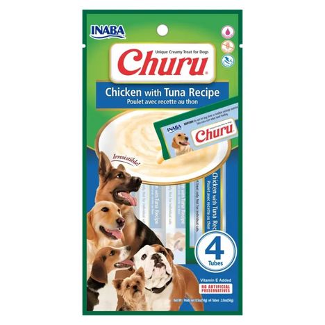 Purê Churu Atum com Frango para Cães 56g Purê Churu Atum com Frango para Cães 56g