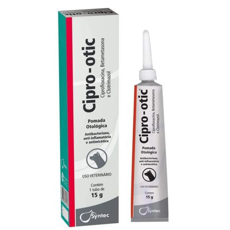 Pomada Cipro-Otic Otológica em 15g Pomada Cipro-Otic Otológica em 15g