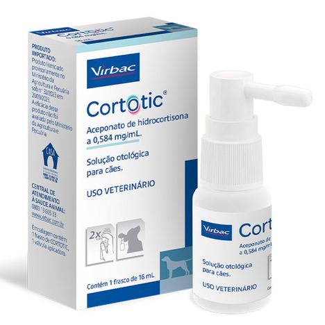 Solução Otológica Virbac Cortotic para Cães 16ml