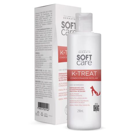 Condicionador Micelar Soft Care K-Treat para Cães e Gatos 280ml